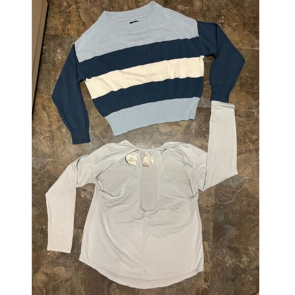 Lucky Brand Tops - 2 NWOT Lucky Brand & Under Armour Blue Size L